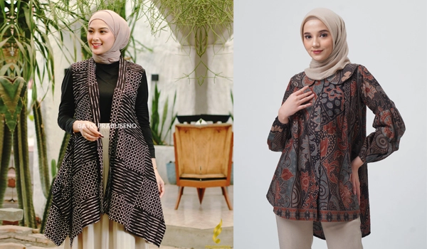 baju kerja batik muslimah